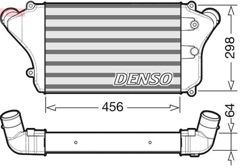 DENSO DIT45005 Ladeluftkühler MITSUBISHI CANTER (FE5, FE6)