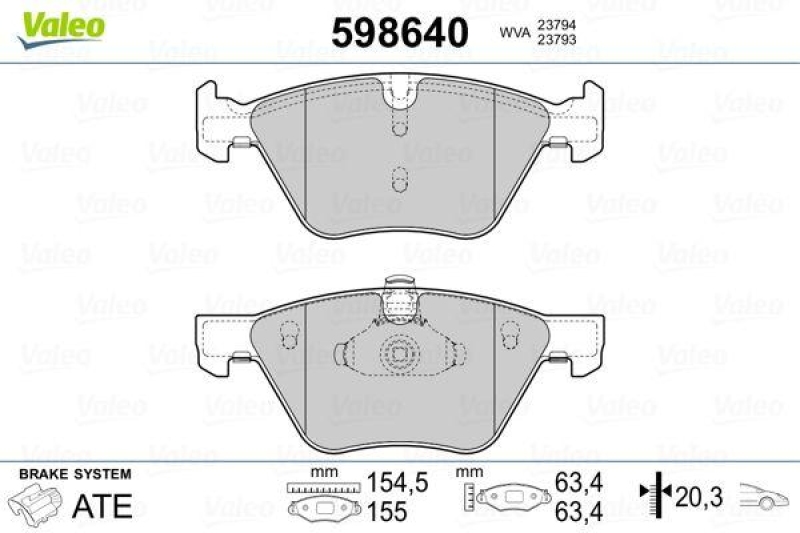 VALEO 598640 SBB-Satz PREMIUM