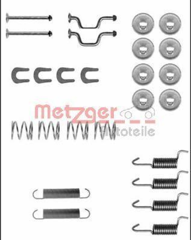 METZGER 105-0810 Zubehörsatz, Feststellbremsbacken für TOYOTA