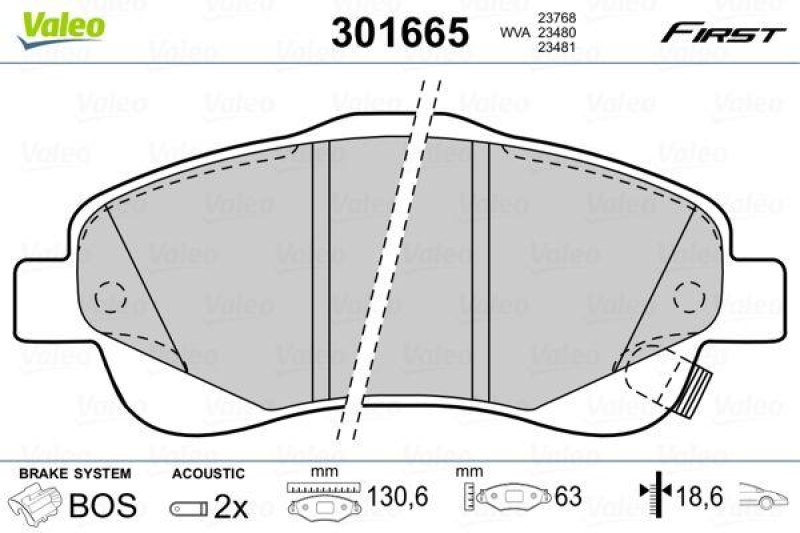 VALEO 301665 SBB-Satz FIRST