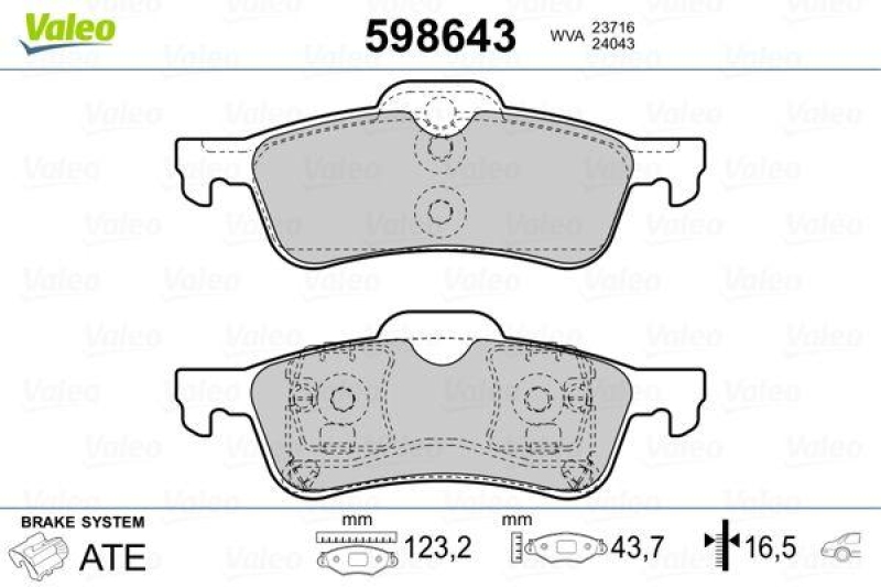 VALEO 598643 SBB-Satz PREMIUM