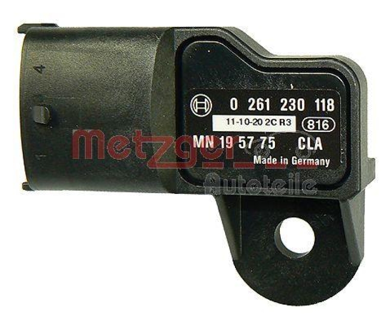 METZGER 0906105 Sensor, Saugrohrdruck für MITSUBISHI/SMART