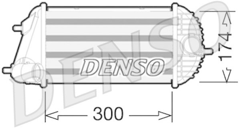 DENSO DIT47001 Ladeluftkühler SUZUKI SWIFT IV (FZ, NZ) 1.3 DDiS (2010 - )