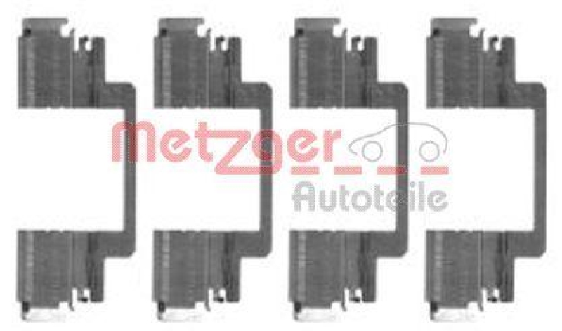 METZGER 109-1774 Zubehörsatz, Scheibenbremsbelag für MB