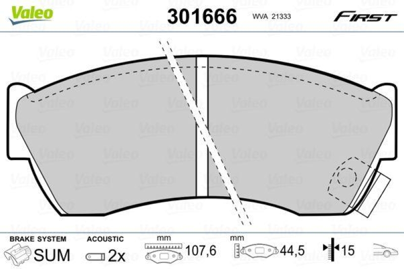 VALEO 301666 SBB-Satz FIRST