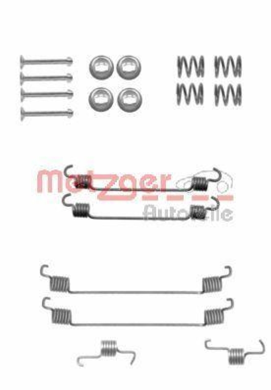 METZGER 105-0820 Zubehörsatz, Bremsbacken für CITROEN/PEUGEOT/SUBARU/SUZUKI/TOYOTA