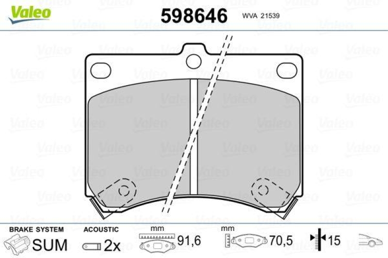 VALEO 598646 SBB-Satz PREMIUM