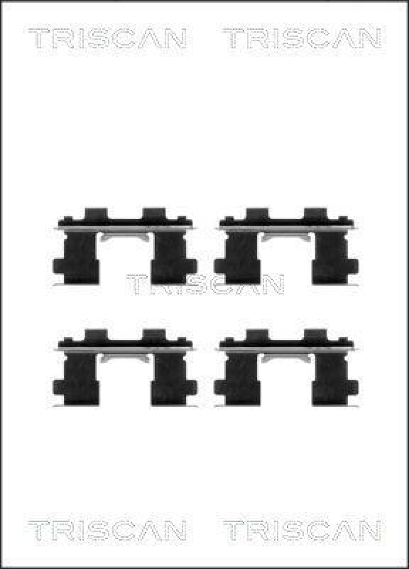 TRISCAN 8105 101620 Montagesatz, Scheibenbremsbelag für Nissan, Suzuki