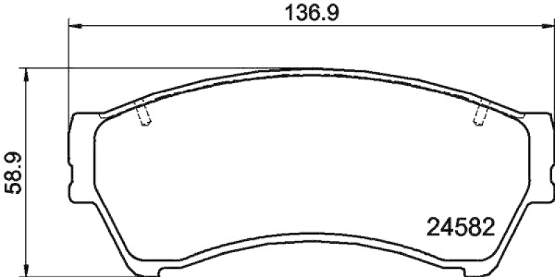 HELLA 8DB 355 013-701 Bremsbelagsatz Scheibenbremse