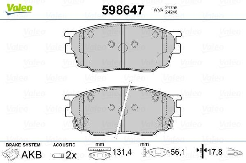 VALEO 598647 SBB-Satz PREMIUM