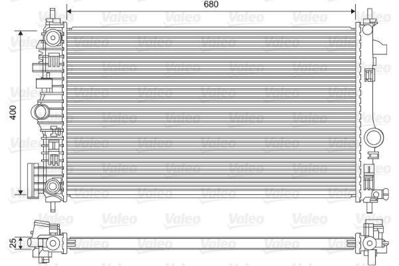 VALEO 735486 Motorkühler VAUXHALL INSIGNIA MKI 2.0CDTI