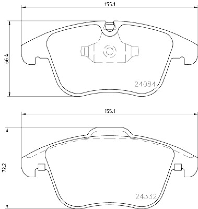 HELLA 8DB 355 013-731 Bremsbelagsatz Scheibenbremse