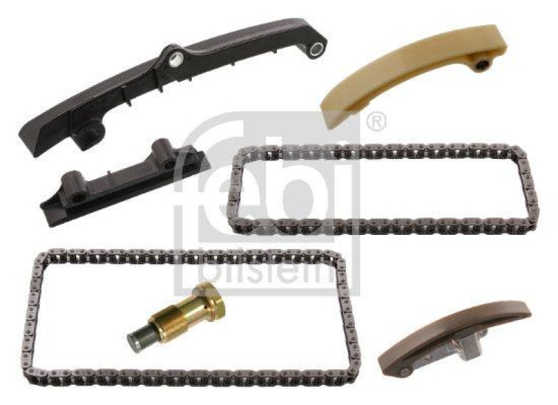 FEBI BILSTEIN 45792 Steuerkettensatz für Nockenwelle, mit Gleitschienen und Kettenspanner für VW-Audi