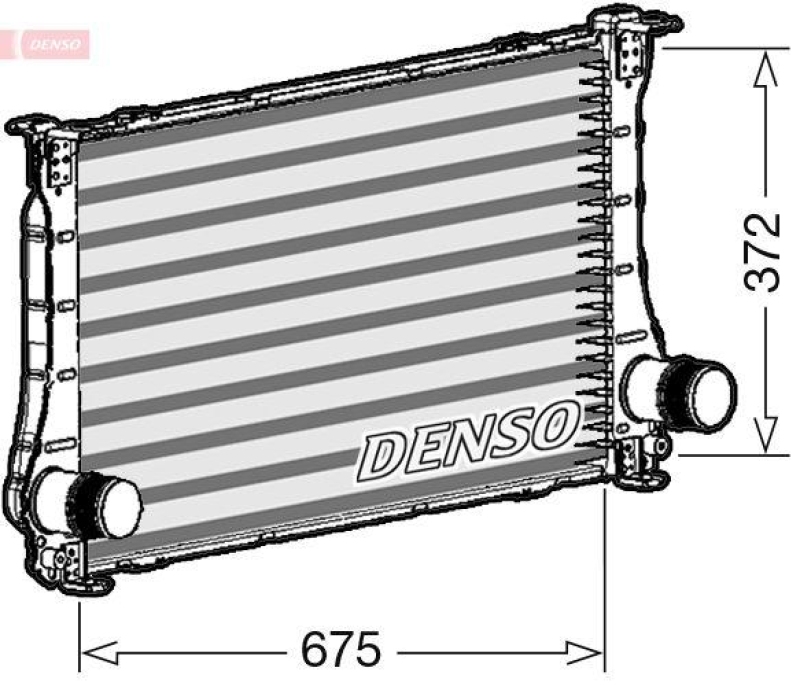 DENSO DIT50011 Ladeluftkühler TOYOTA AVENSIS 1.6 D4-D (WWT270_) (15- )