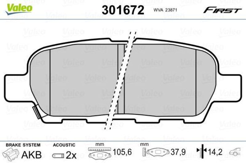 VALEO 301672 SBB-Satz FIRST