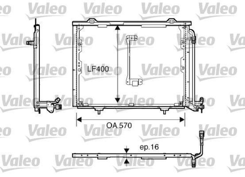 VALEO 816900 Kondensator MERCEDES C Class (202) (93