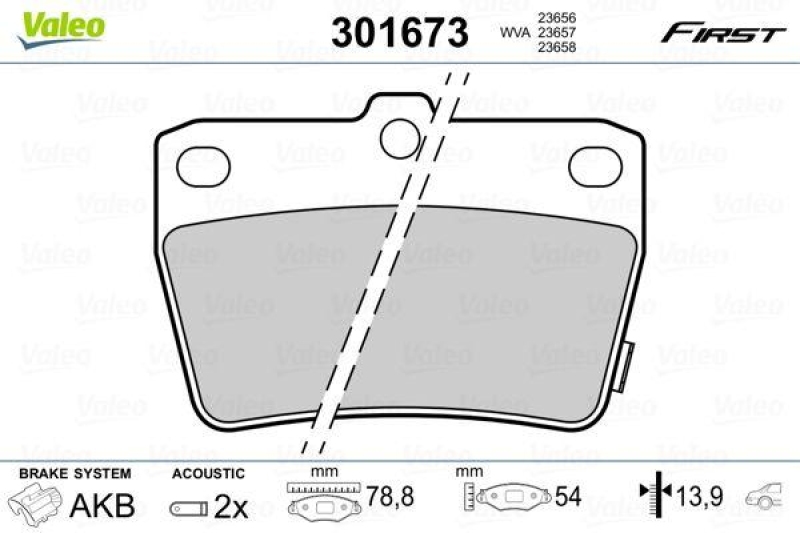 VALEO 301673 SBB-Satz FIRST