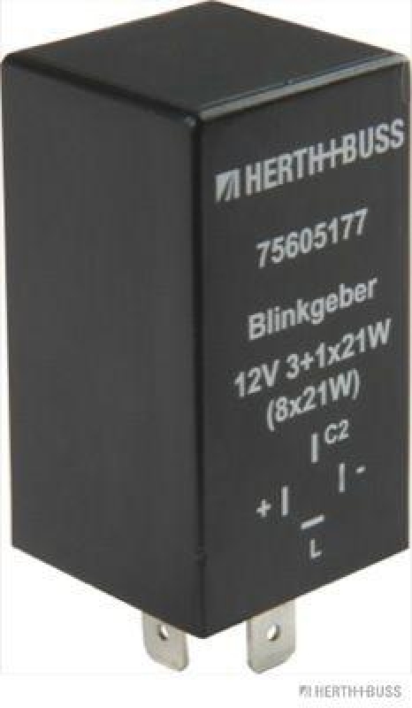 HERTH+BUSS 75605177 Blinkgeber 12 V, 4 pins, elektronisch