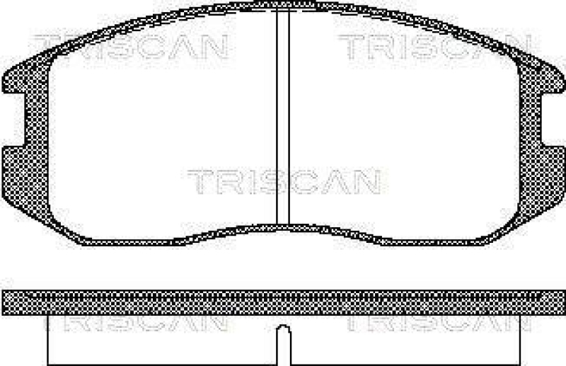 TRISCAN 8110 42001 Bremsbelag Vorne für Mitsubishi Lancer