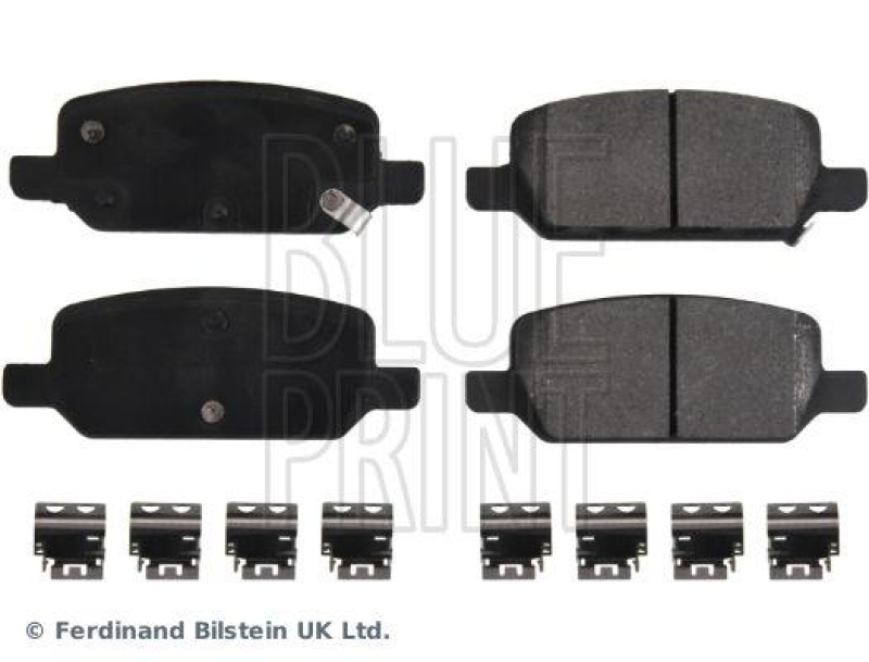 BLUE PRINT ADBP420086 Bremsbelagsatz mit Klammern für Tesla