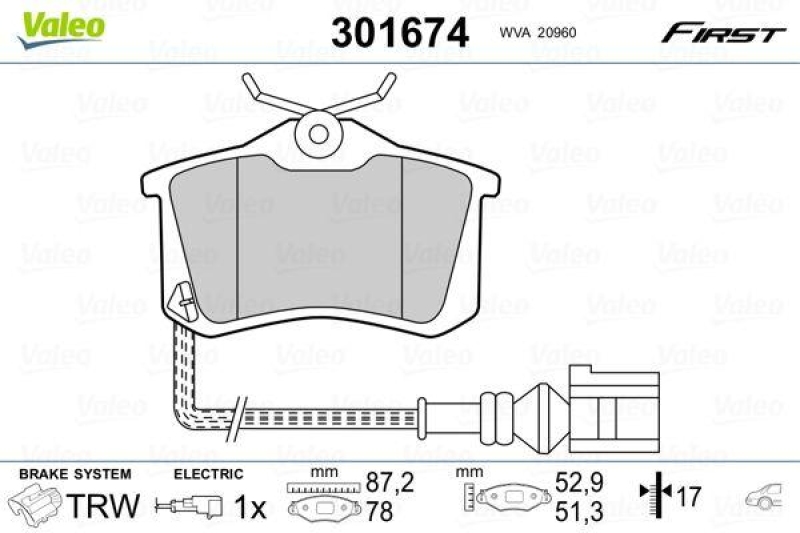 VALEO 301674 SBB-Satz FIRST