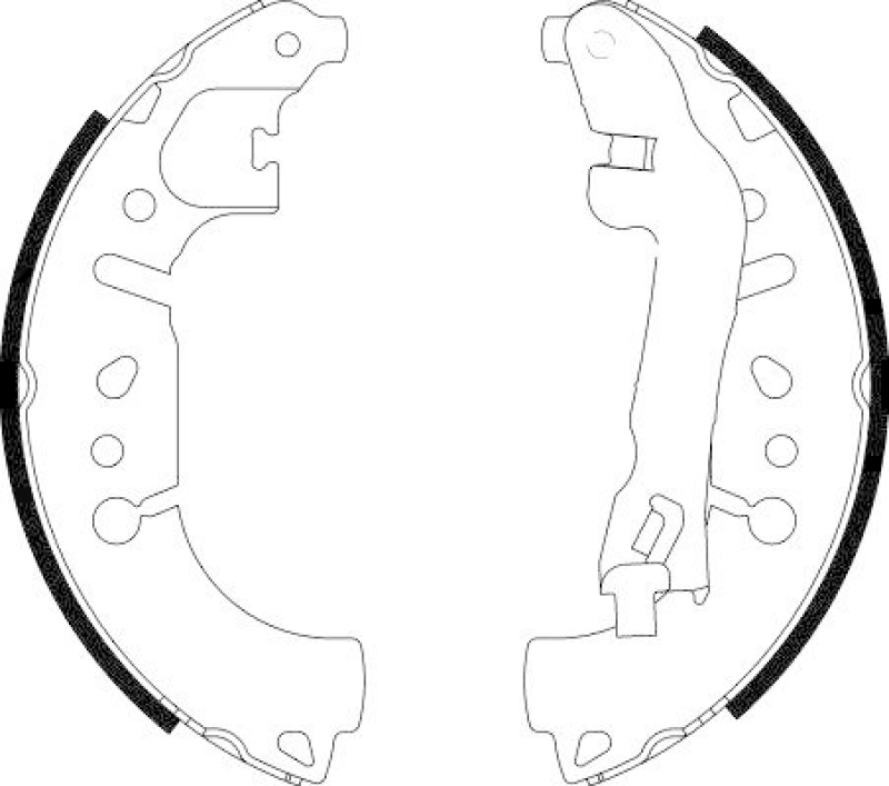 HELLA 8DB 355 022-271 Bremsbackensatz für FIAT