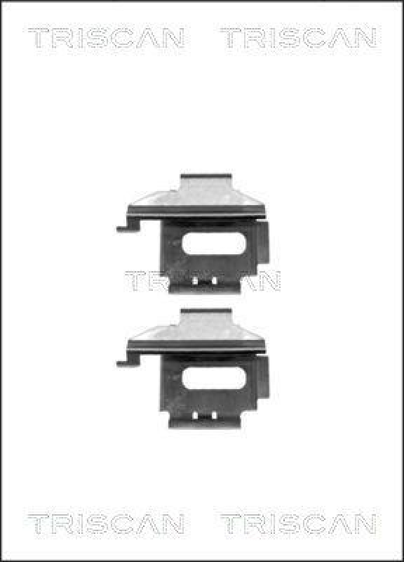 TRISCAN 8105 101625 Montagesatz, Scheibenbremsbelag für Mercedes, Vw