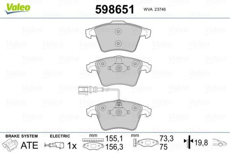 VALEO 598651 SBB-Satz PREMIUM