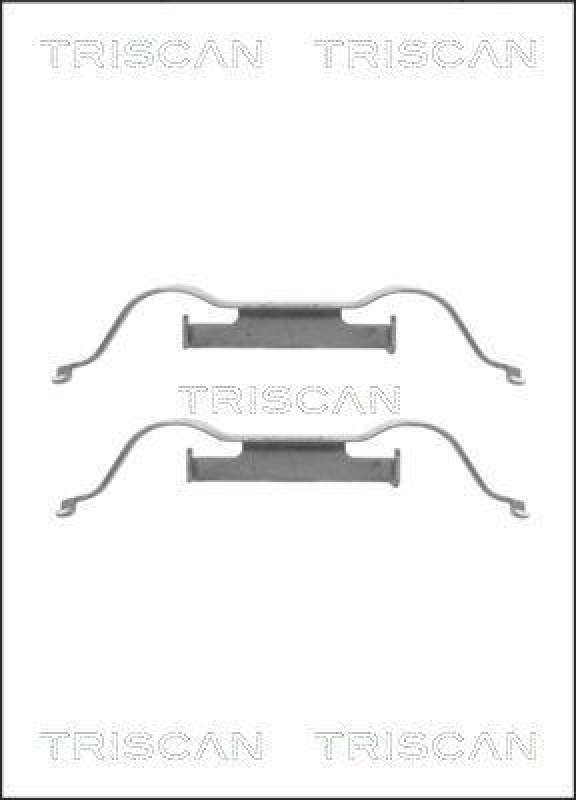 TRISCAN 8105 101626 Montagesatz, Scheibenbremsbelag für Ford, Seat, Vw