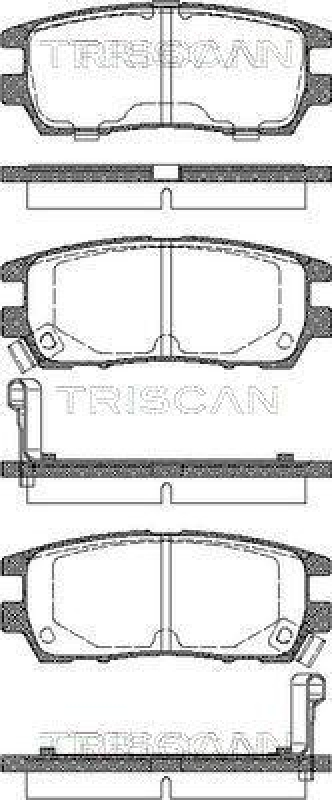 TRISCAN 8110 42003 Bremsbelag Hinten für Mitsubishi Pajero