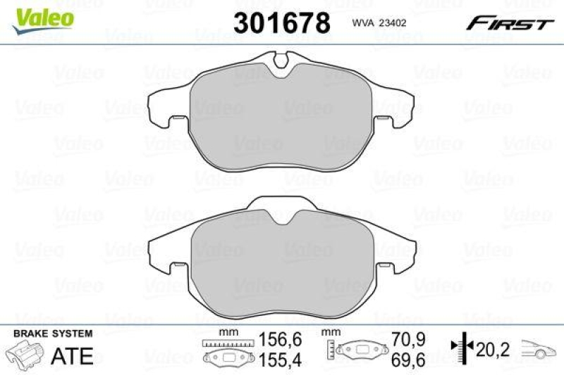 VALEO 301678 SBB-Satz FIRST