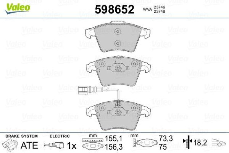 VALEO 598652 SBB-Satz PREMIUM