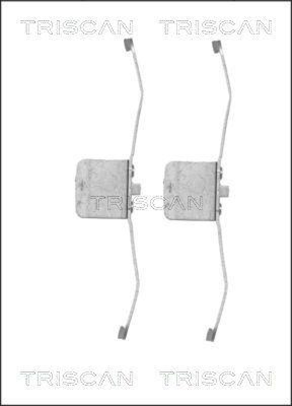 TRISCAN 8105 101632 Montagesatz, Scheibenbremsbelag für Audi, Ford, Mazda, Opel, R