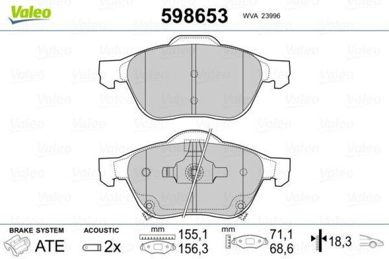 VALEO 598653 SBB-Satz PREMIUM