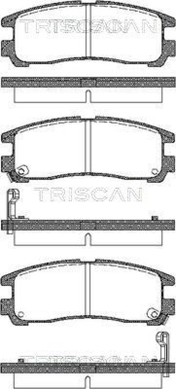 TRISCAN 8110 42006 Bremsbelag Hinten für Mitsubishi