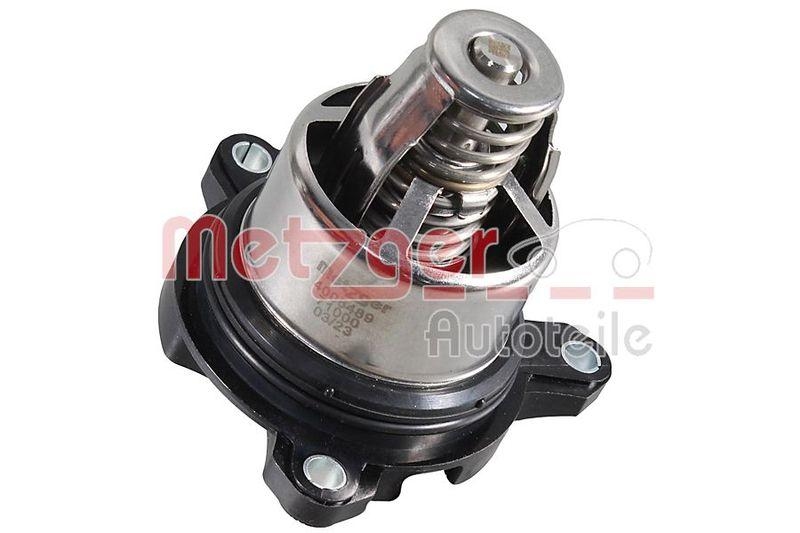 METZGER 4006489 Thermostat Kühlmittel, Mit Gehäuse für AUDI/BENTLEY/PORSCHE/VW