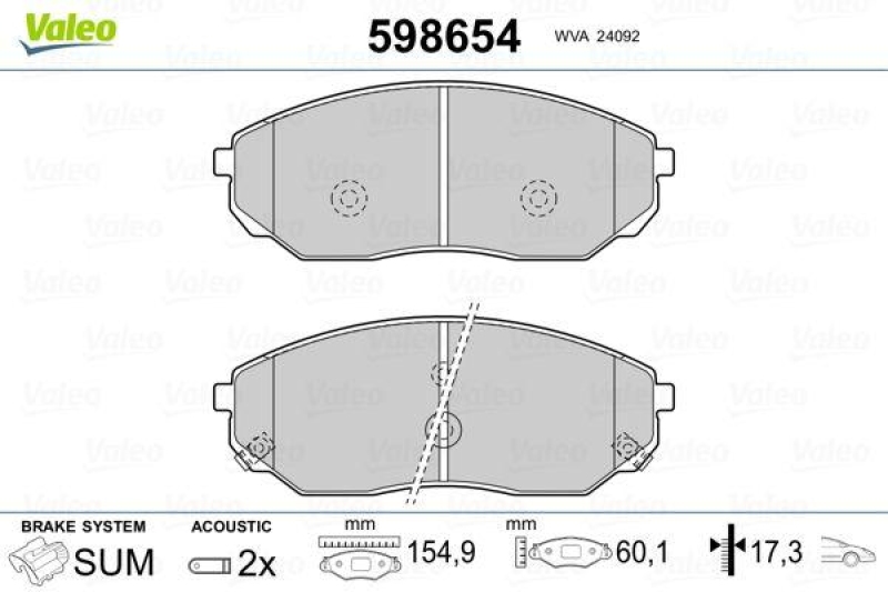 VALEO 598654 SBB-Satz PREMIUM