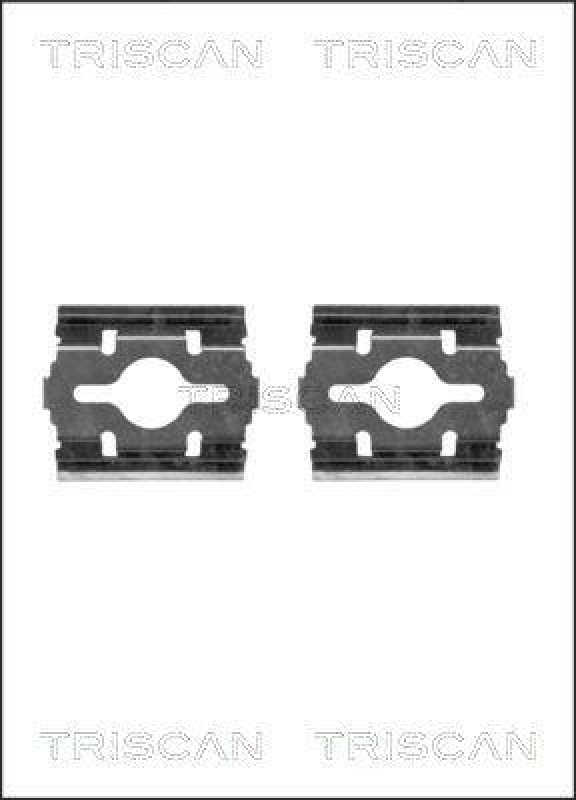 TRISCAN 8105 101638 Montagesatz, Scheibenbremsbelag für Citroen, Fiat, Iveco, Niss