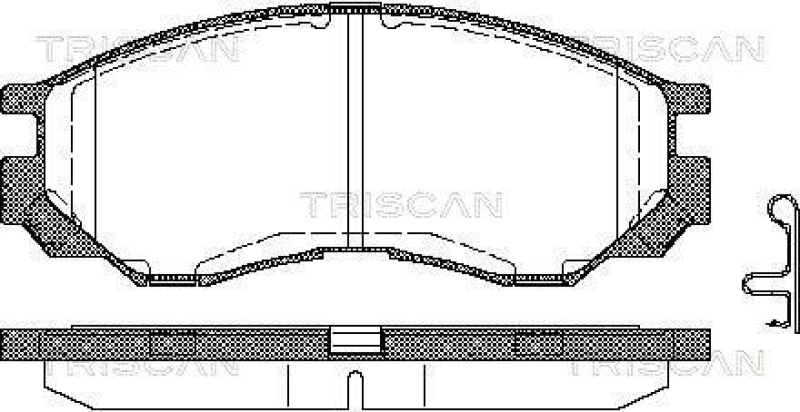 TRISCAN 8110 42009 Bremsbelag Vorne f&uuml;r Mitsubishi Space Gear