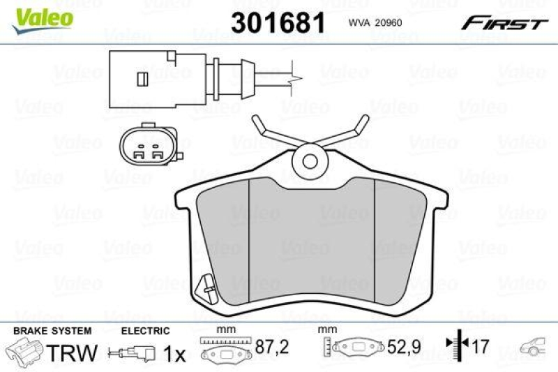 VALEO 301681 SBB-Satz FIRST