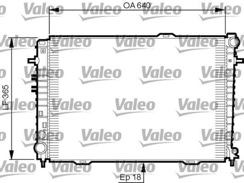 VALEO 735500 Motorkühler HYUNDAI TUCSON 2.0 CRDI