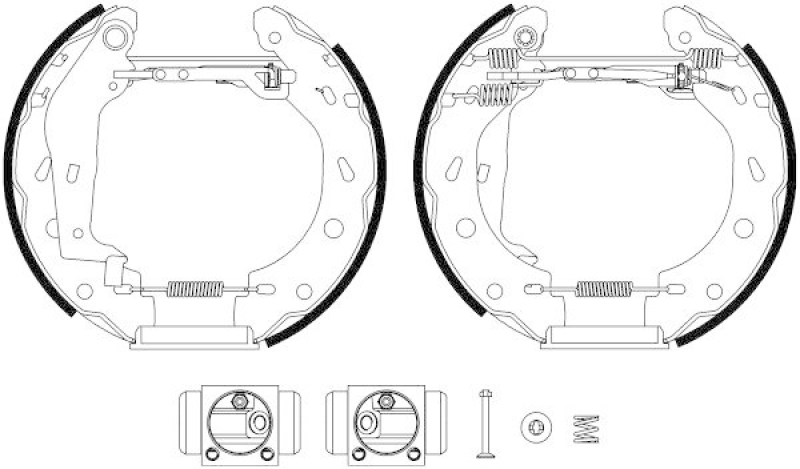 HELLA 8DB 355 022-351 Bremsbackensatz für SMART