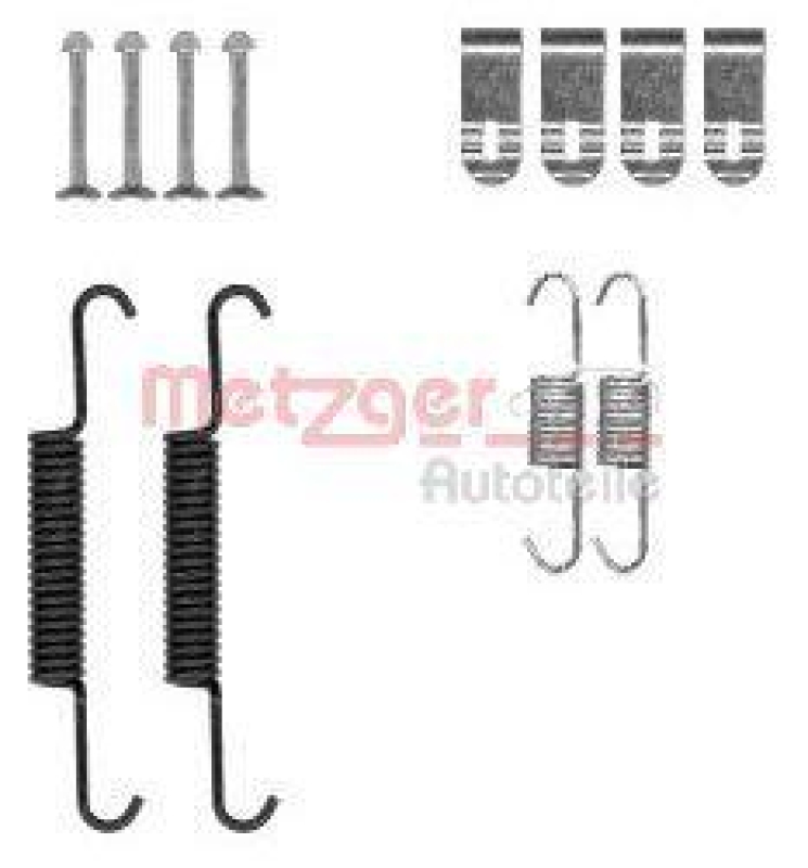 METZGER 105-0881 Zubehörsatz, Feststellbremsbacken für OPEL