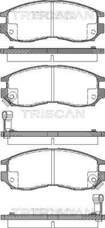 TRISCAN 8110 42010 Bremsbelag Vorne für Mitsubishi