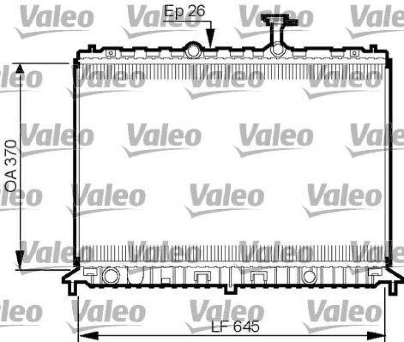 VALEO 735501 Motorkühler KIA RIO II (BN) 1.4 I