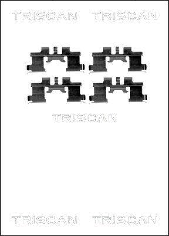 TRISCAN 8105 101641 Montagesatz, Scheibenbremsbelag für Daihatsu, Suzuki