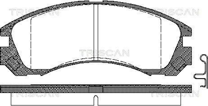 TRISCAN 8110 42013 Bremsbelag Vorne für Mitsubishi Space Wagon