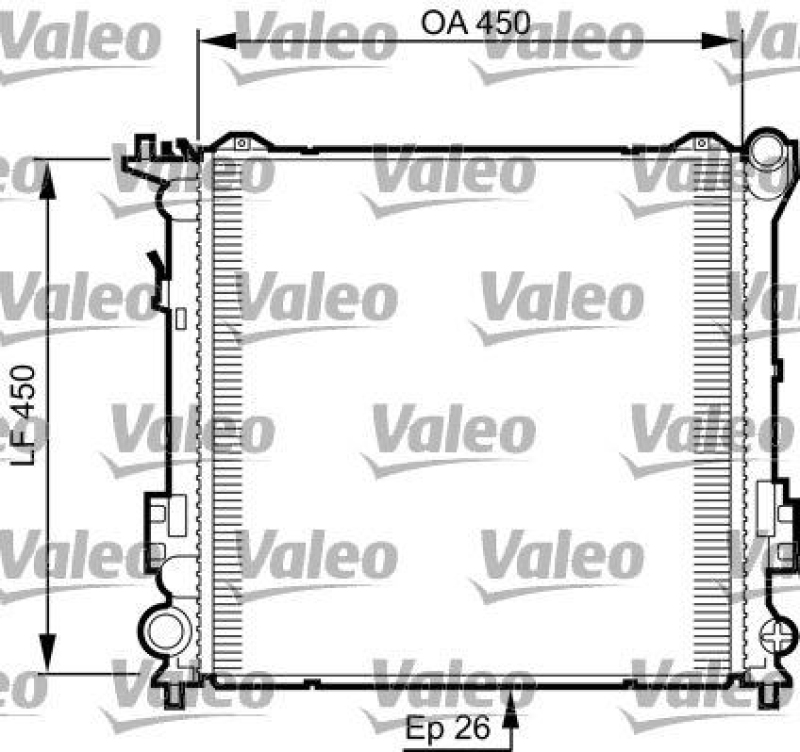 VALEO 735504 Motorkühler HYUNDAI i30