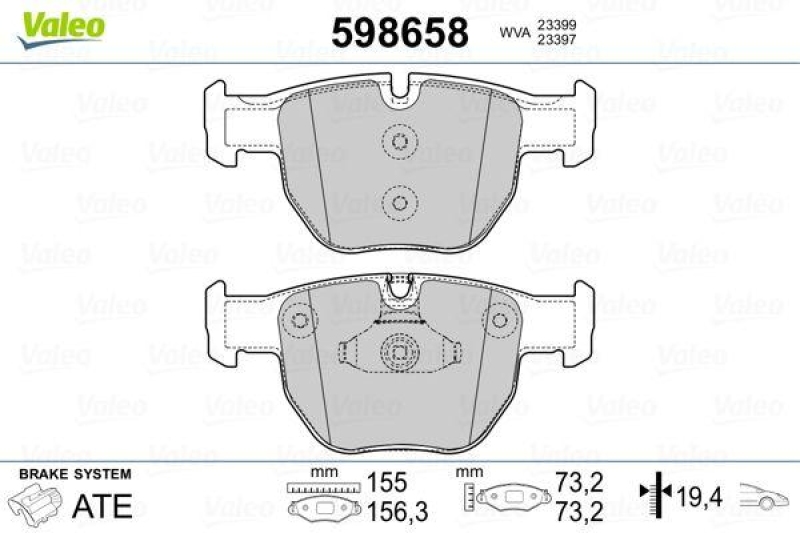 VALEO 598658 SBB-Satz PREMIUM