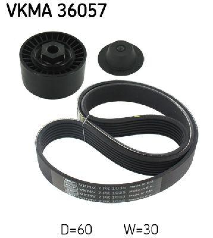 SKF VKMA 36057 Keilrippenriemensatz